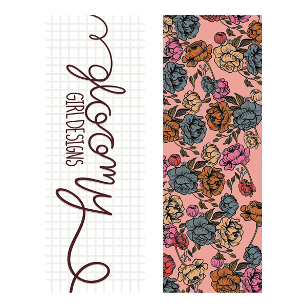 Soft Pink Floral Bookmark Set