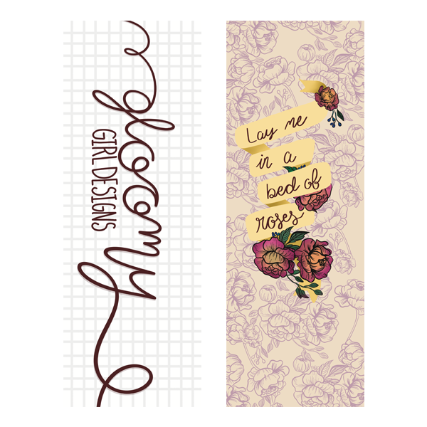 Soft Pink Floral Bookmark Set