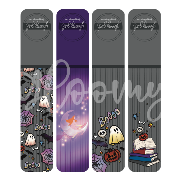Halloween Themed Bookmark Set