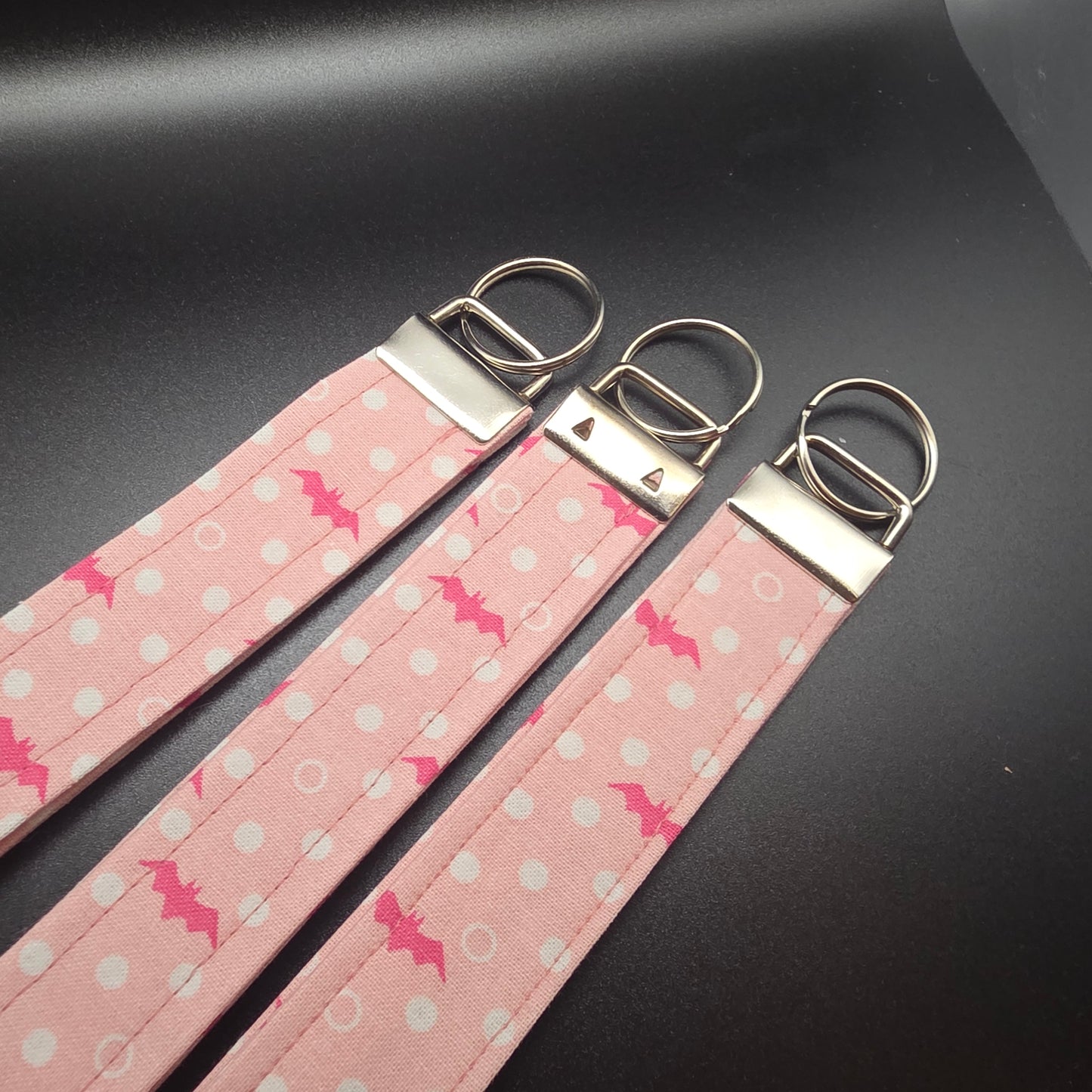 Pastel Pink Bats Wristlet