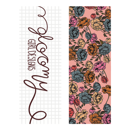 Soft Pink Floral Bookmark Set