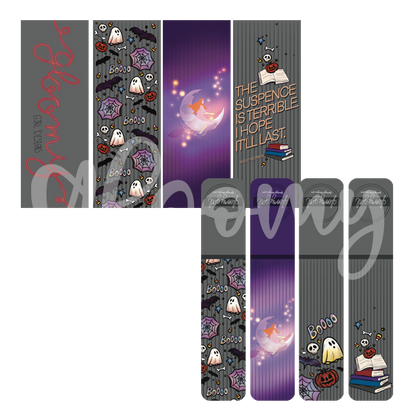 Halloween Themed Bookmark Set
