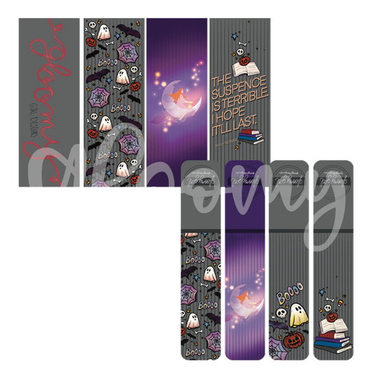 Halloween Themed Bookmark Set