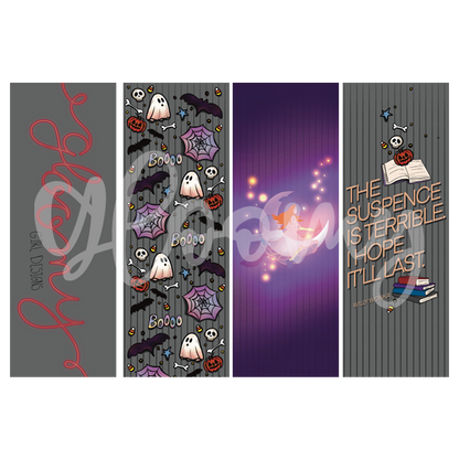 Halloween Themed Bookmark Set