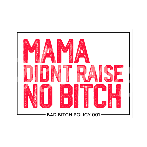 Bad Bitch Policy 001