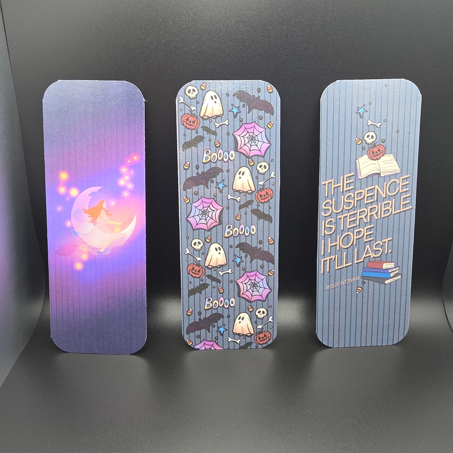 Halloween Themed Bookmark Set