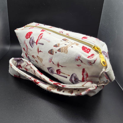 Mushroom Forest Pencil Pouch w/Matching Wristlet