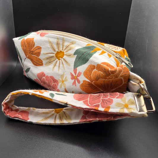 Summer Garden Pencil Pouch w/Matching Wristlet