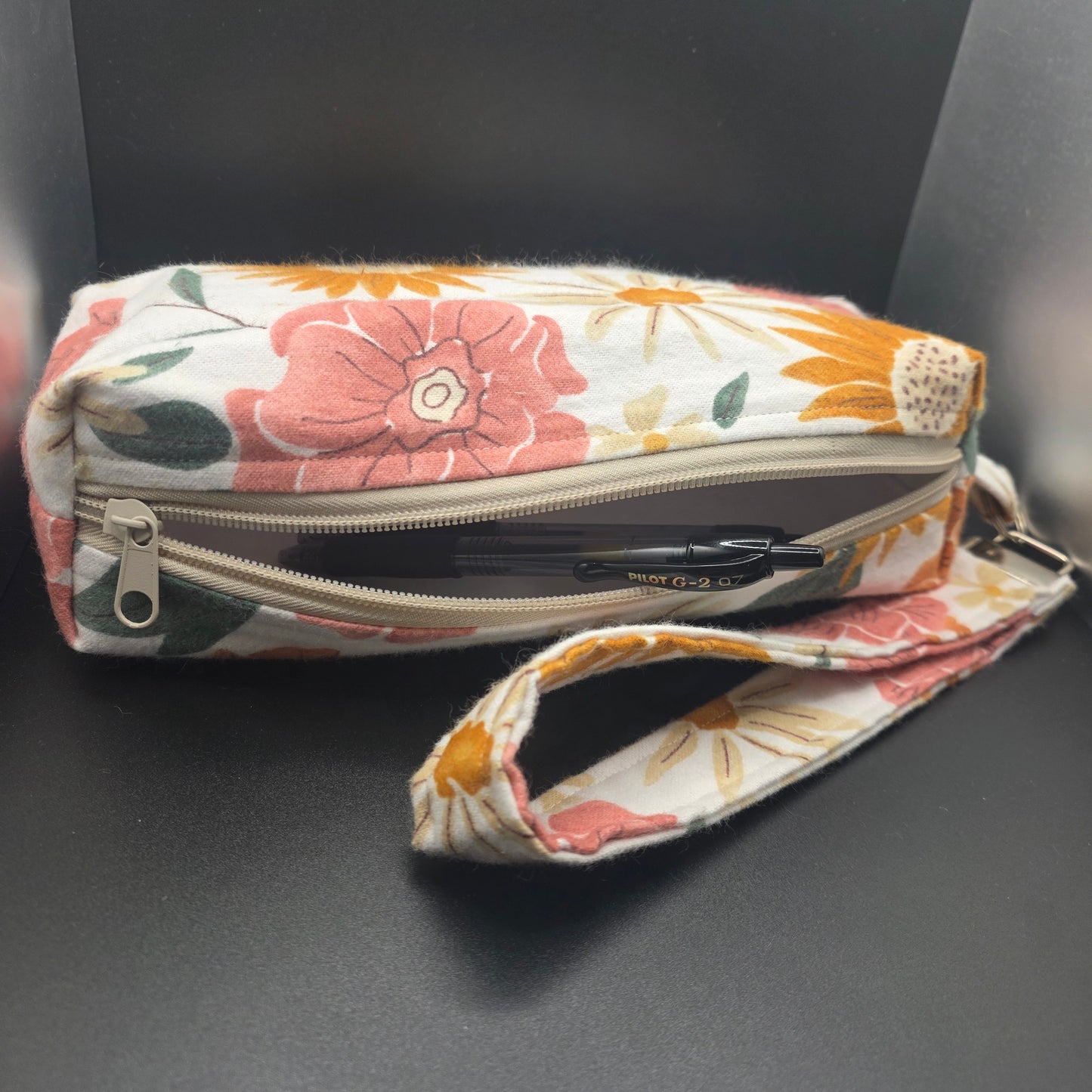 Summer Garden Pencil Pouch w/Matching Wristlet