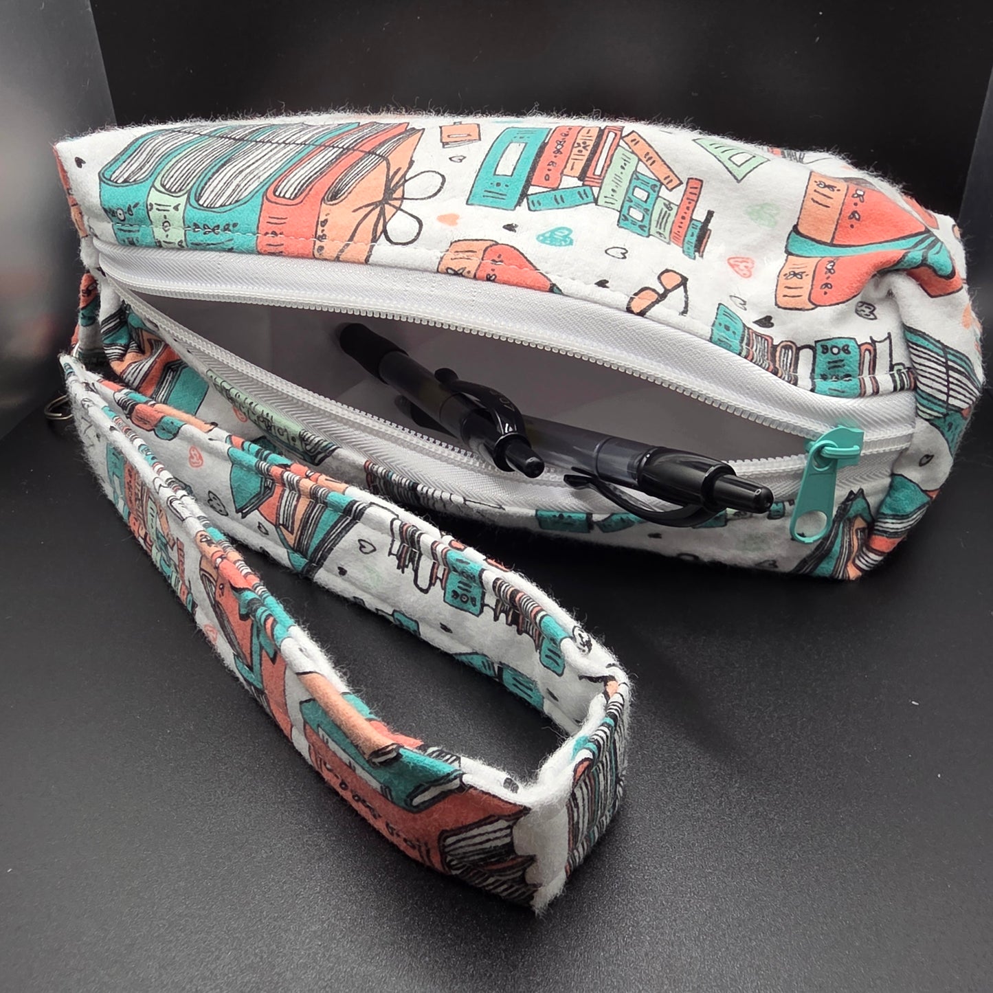 Bookish Pencil Pouch w/Matching Wristlet