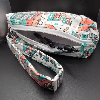 Bookish Pencil Pouch w/Matching Wristlet
