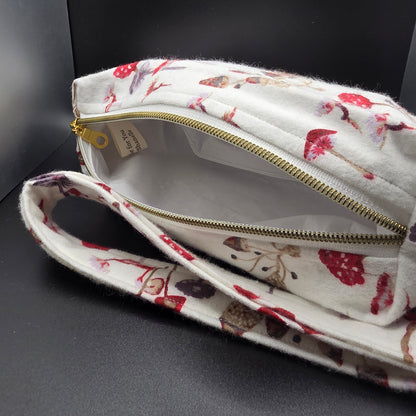 Mushroom Forest Pencil Pouch w/Matching Wristlet