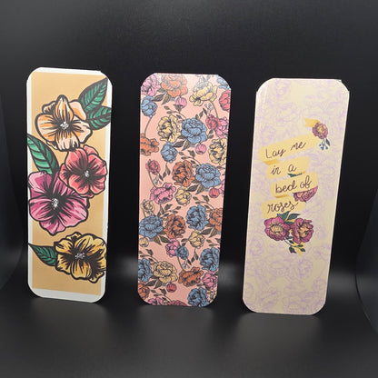 Soft Pink Floral Bookmark Set